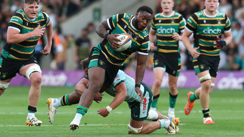 Emmanuel Iyogun of Northampton Saints