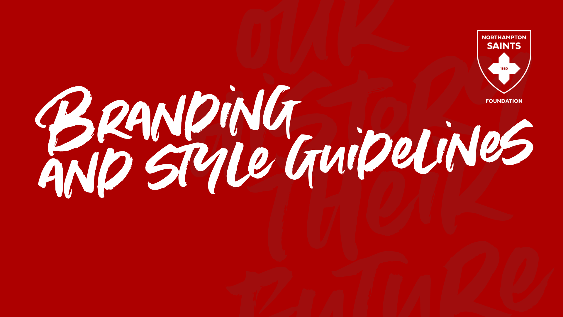 Branding and Style Guidelines for Northampton Saints Foundation