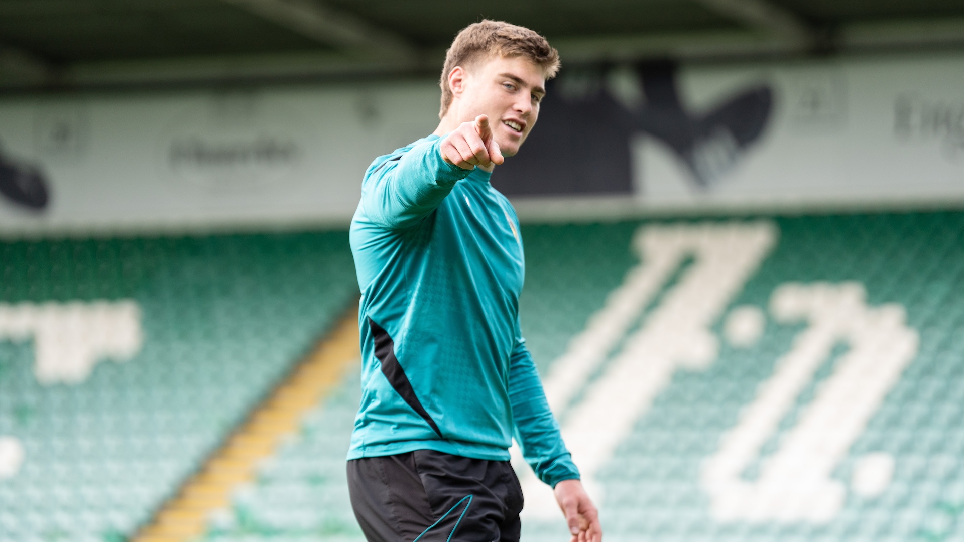 Tommy Freeman of Northampton Saints