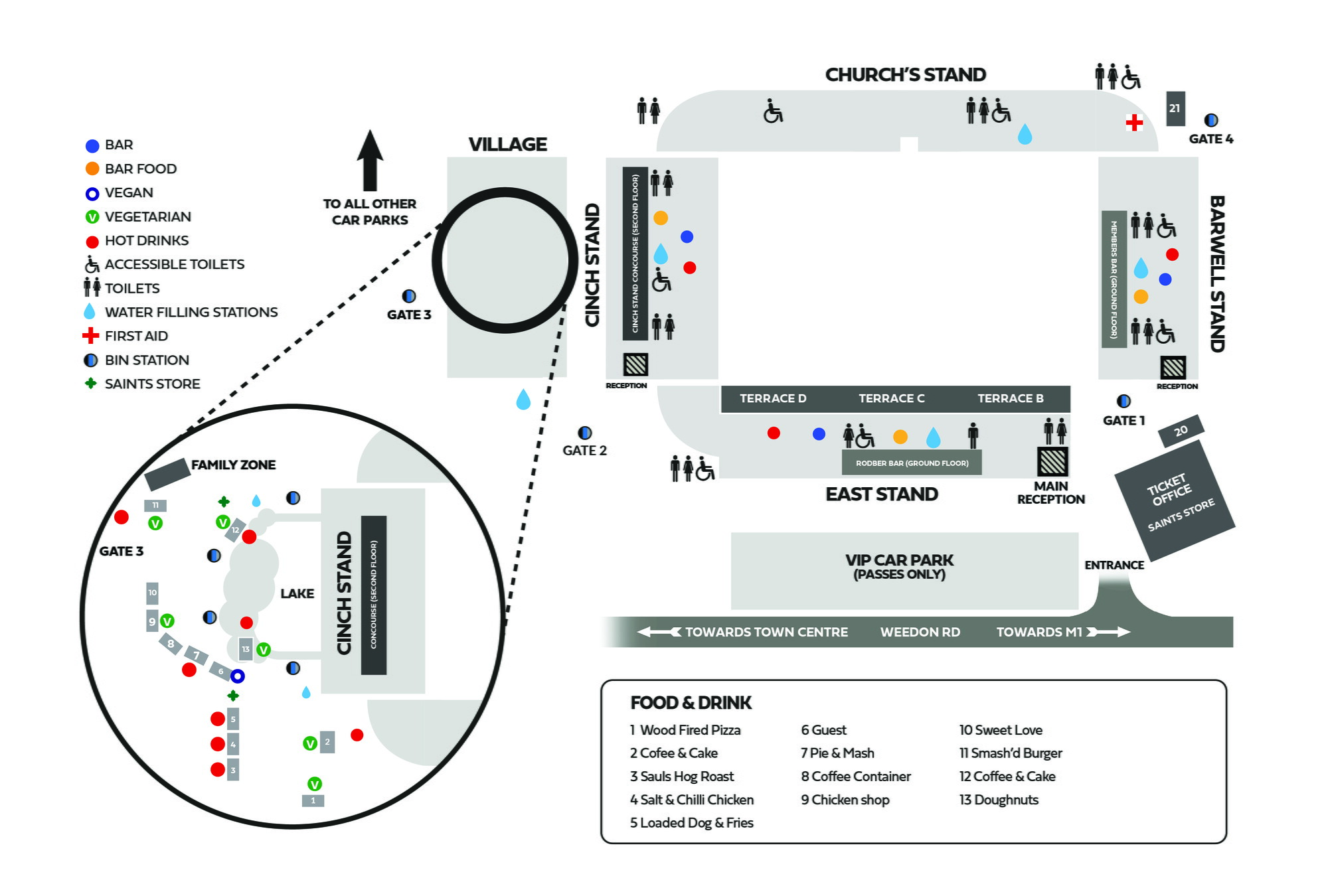 Guide to the Gardens: Saints vs Scarlets | Northampton Saints