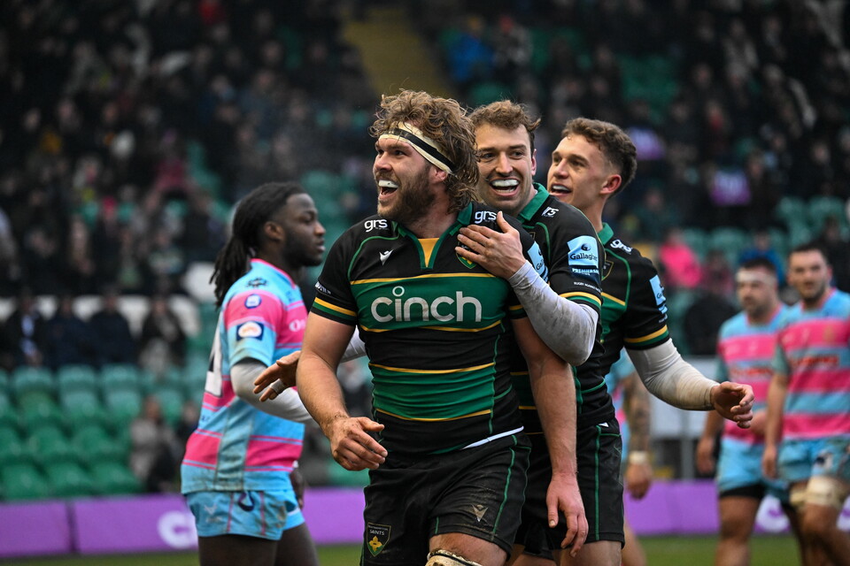 Angus Scott-Young of Northampton Saints