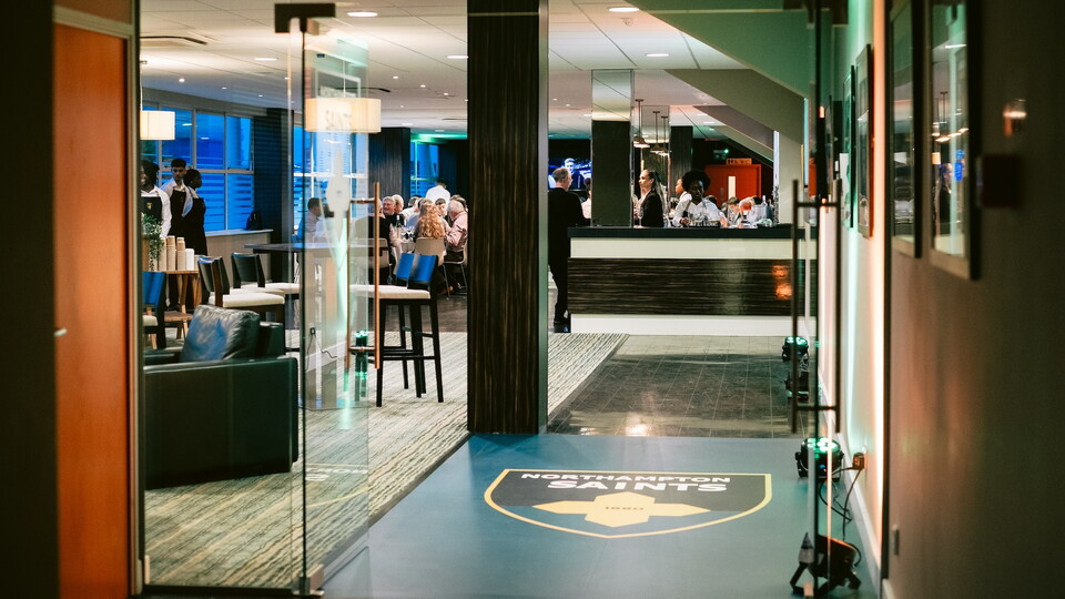 The Directors Lounge at cinch Stadium at Franklin's Gardens