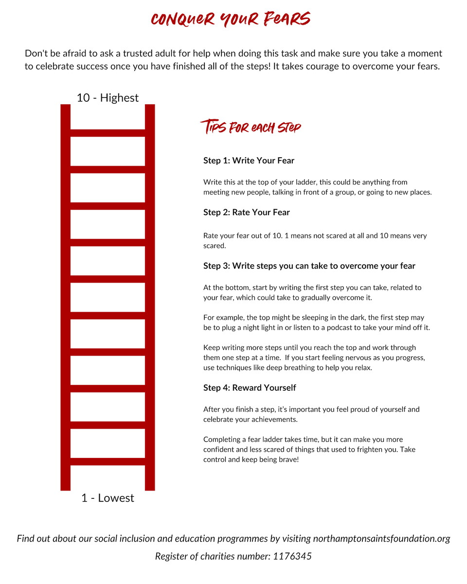 Conquer your fears with Northampton Saints Foundation