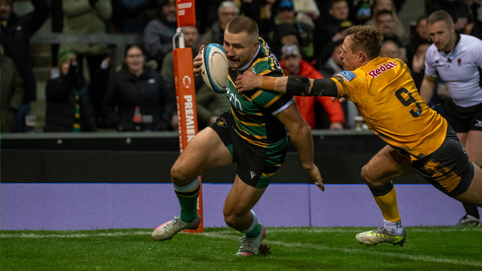 Ollie Sleightholme of Northampton Saints