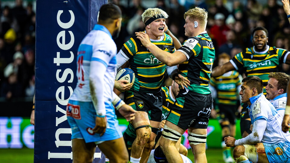 Henry Pollock of Northampton Saints 