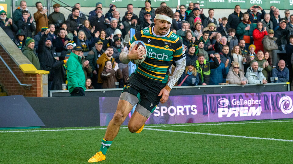 Toby Thame of Northampton Saints 