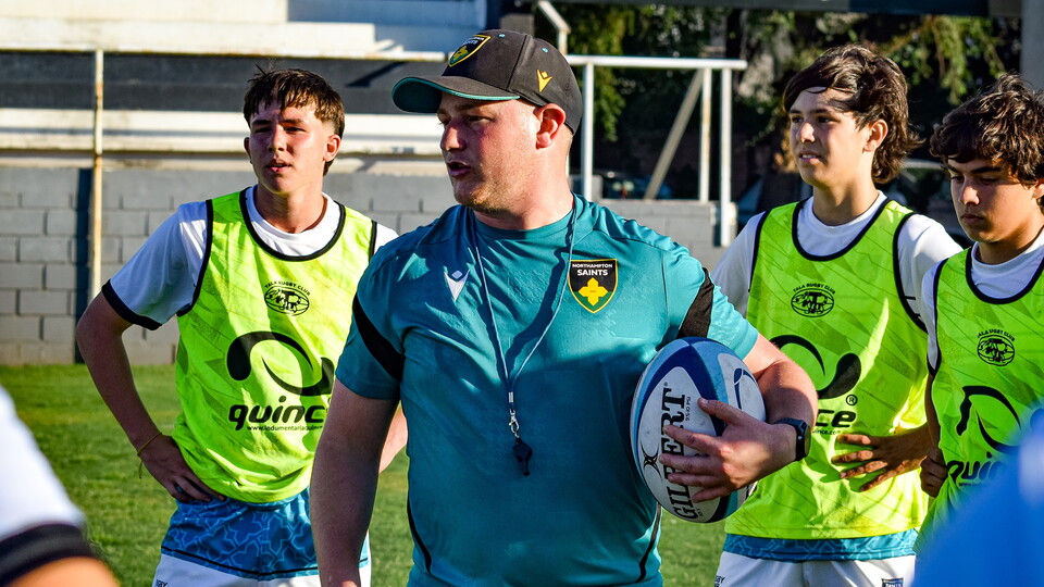 Northampton Saints Community Team recently visited Argentina to coach local youngsters.