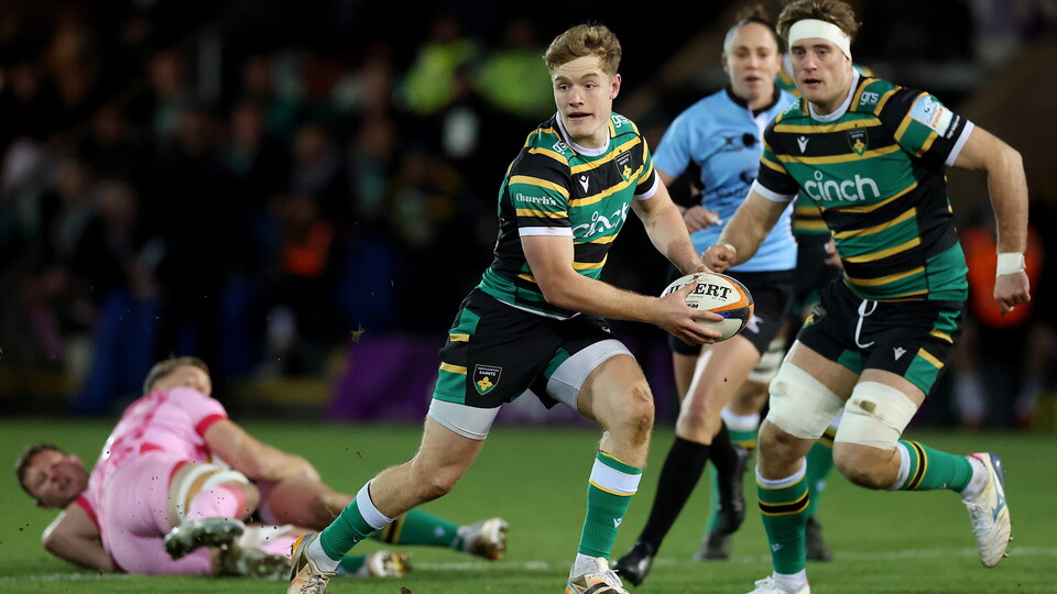 Fin Smith of Northampton Saints