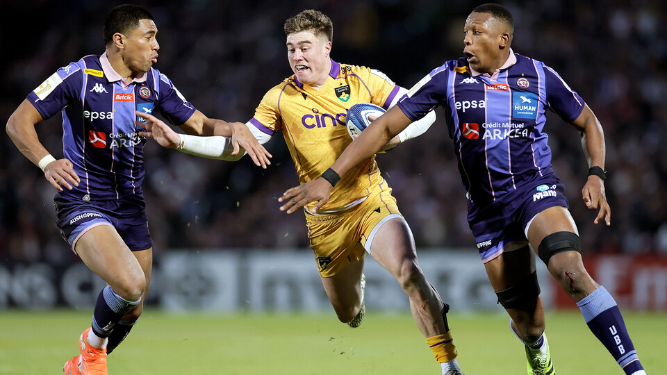 Tommy Freeman of Northampton Saints