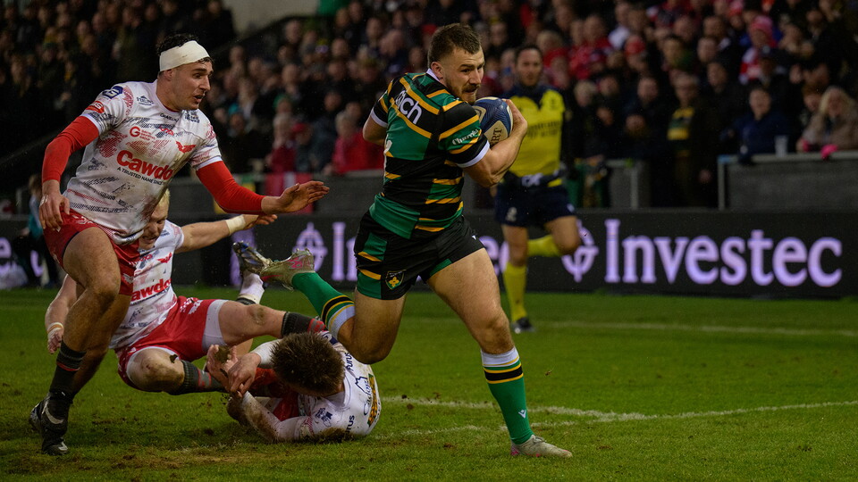Ollei Sleightholme of Northampton Saints