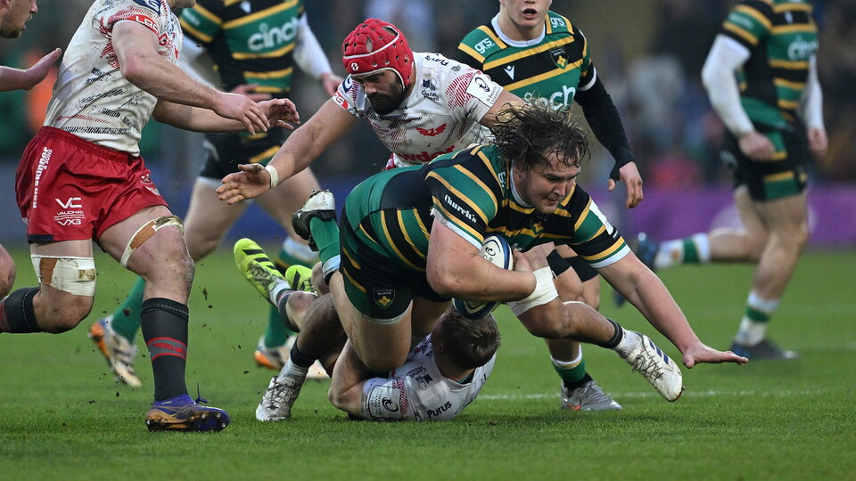 JJ Van Der Mescht of Northampton Saints