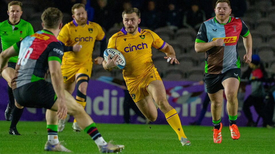 Ollie Sleightholme of Northampton Saints