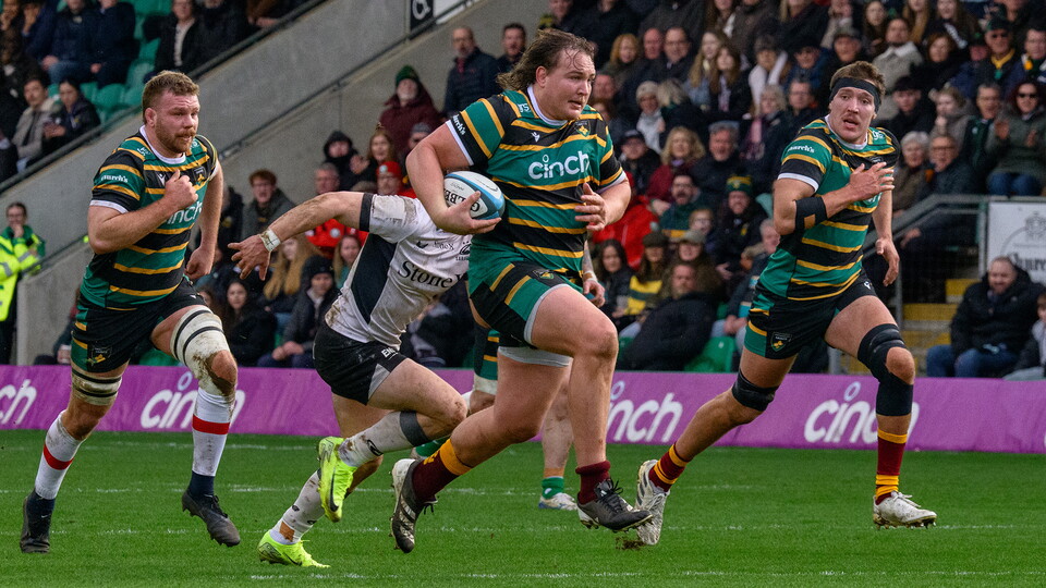 JJ Van der Mescht of Northampton Saints 