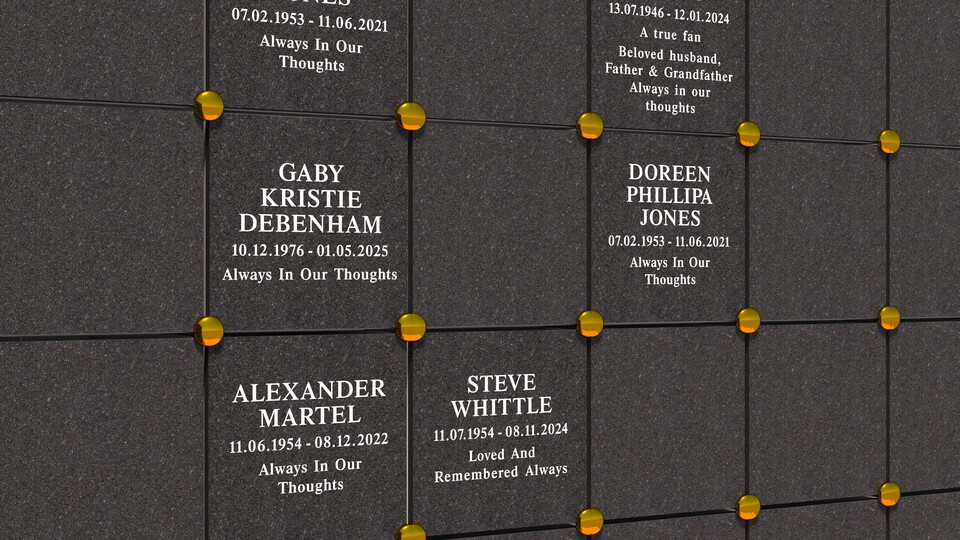 The Memorial Wall at Franklin’s Gardens