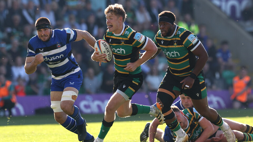 Fin Smith of Northampton Saints