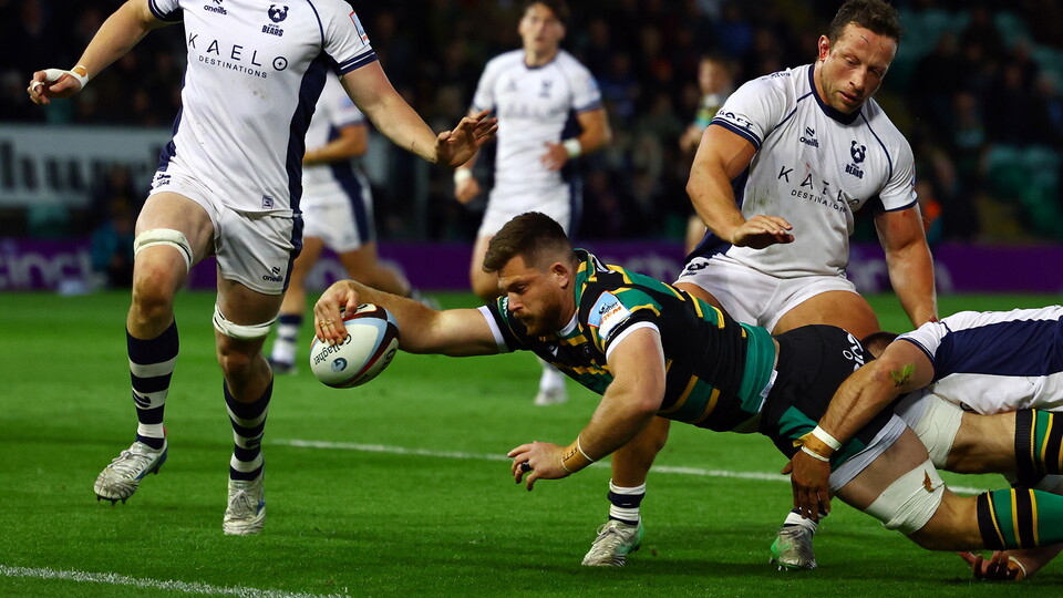 Sam Graham of Northampton Saints 