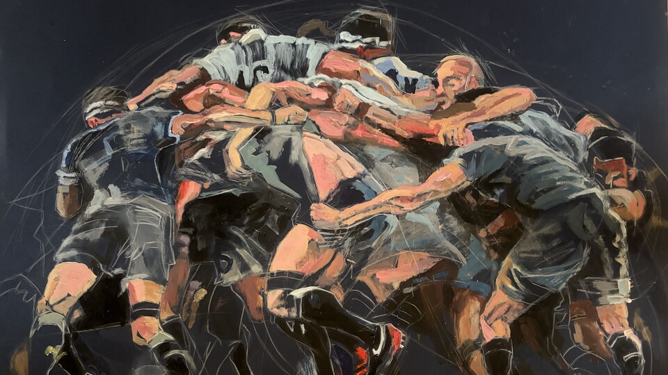 Rebecca Ivatts is Artist in Residence at Northampton Saints