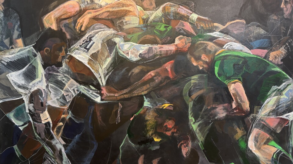 Rebecca Ivatts is Artist in Residence at Northampton Saints