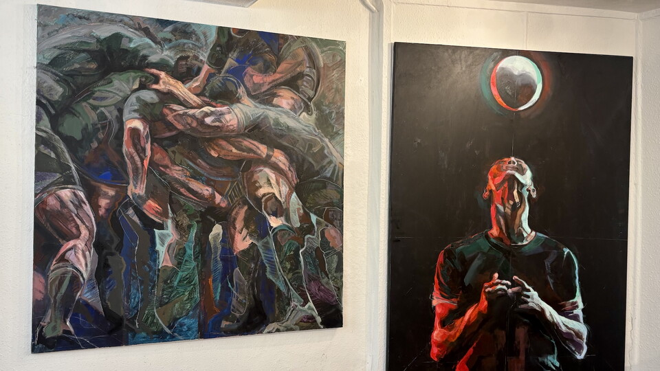 Rebecca Ivatts is Artist in Residence at Northampton Saints