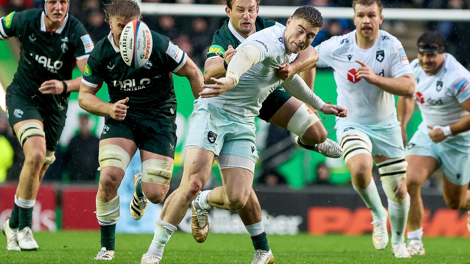 Tommy Freeman of Northampton Saints