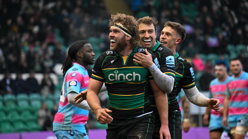 Angus Scott-Young of Northampton Saints
