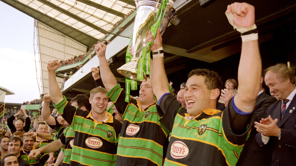 Northampton Saints lift the Heineken Cup in 2000