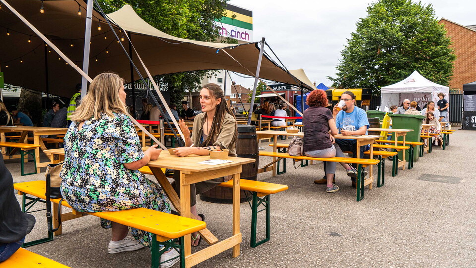 The Supporter Village at cinch Stadium at Franklin's Gardens
