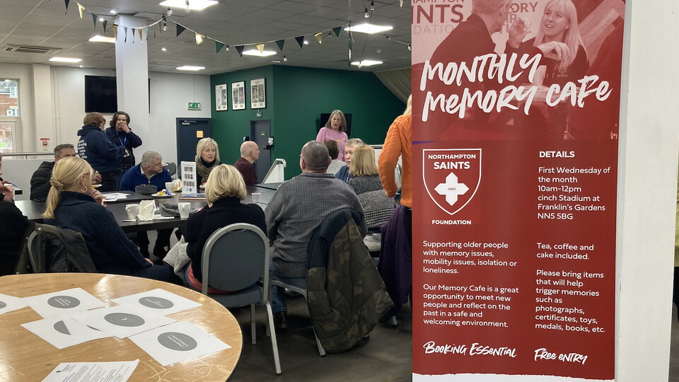 Memory Cafe at Northampton Saints Foundation