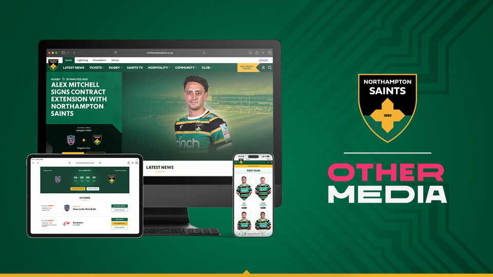 Northampton Saints have launched a new website