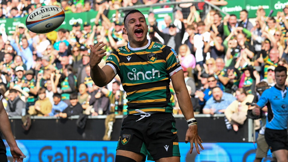 Edoardo Todaro of Northampton Saints