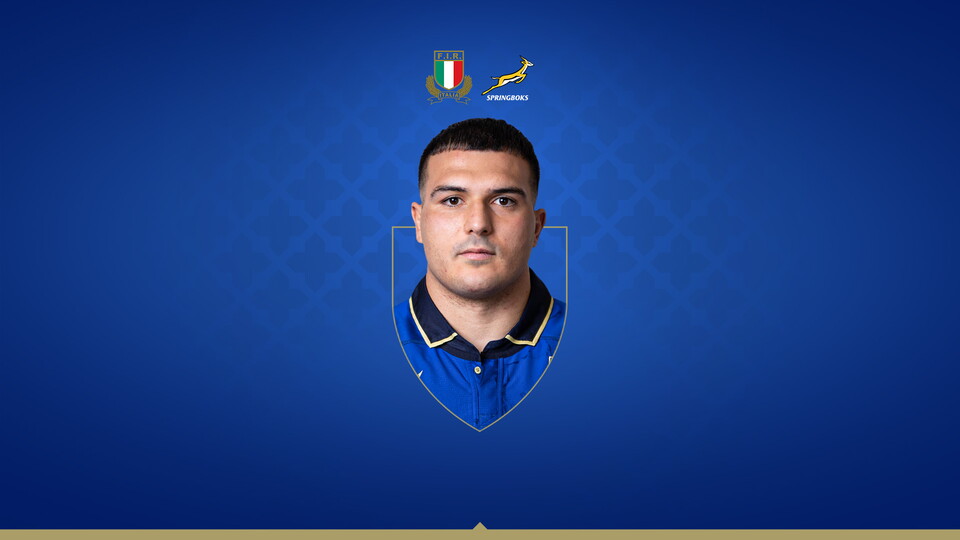 Danilo Fischetti start for Italy against South Africa