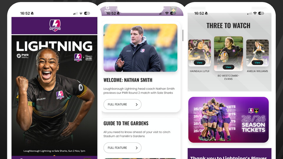 Programme for Lightning vs Sale Sharks