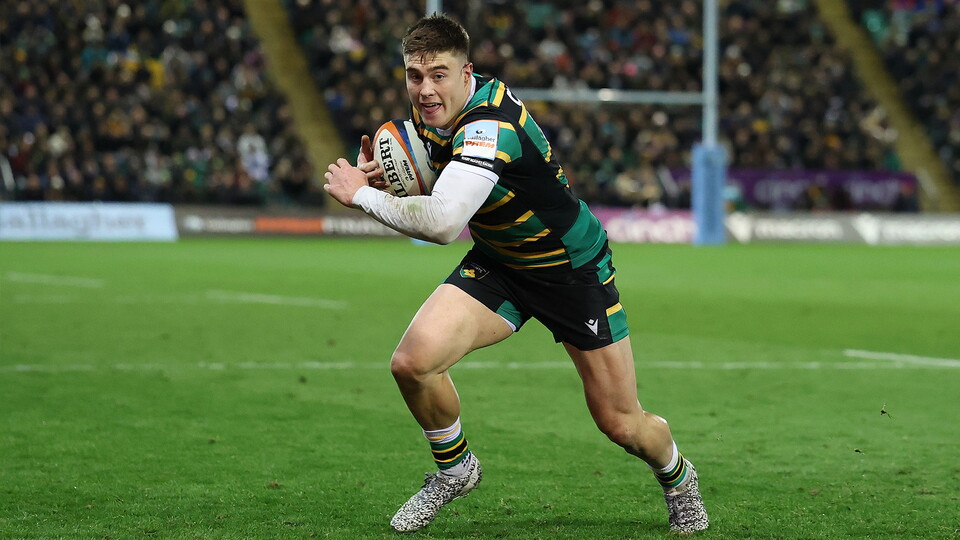 Tommy Freeman of Northampton Saints