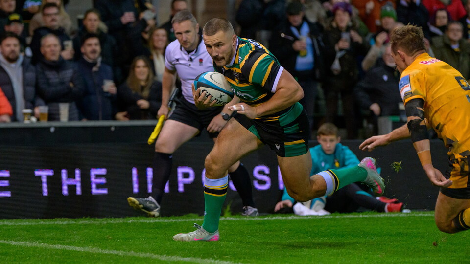 Ollie Sleightholme of Northampton Saints