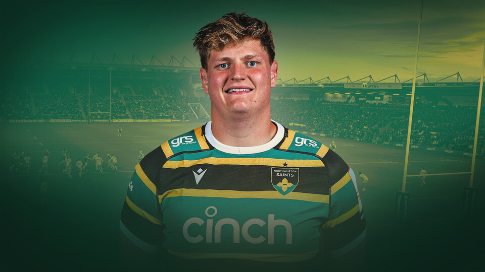 Ed Prowse of Northampton Saints.