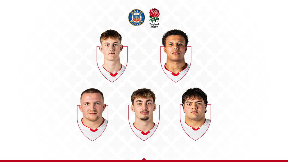  James Pater,  Henry Lumley, Oliver Scola, Aiden Ainsworth-Cave and Sonny Tonga’uiha have been picked by England U20 to face Bath United.