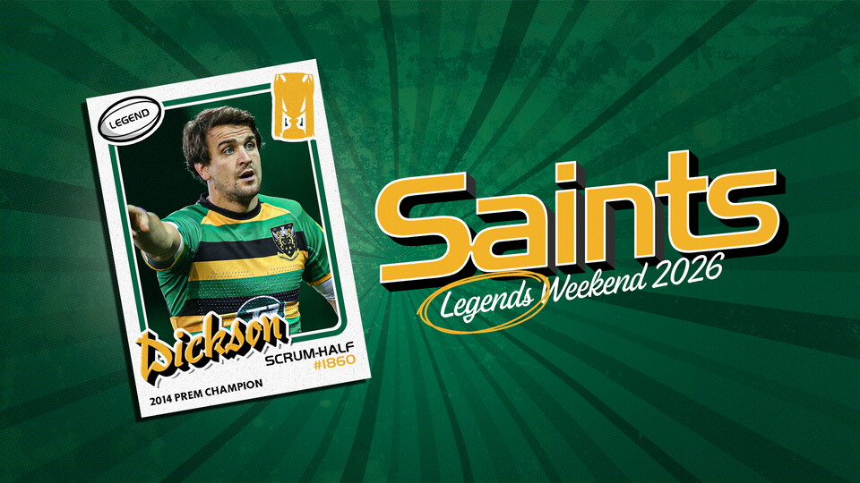 Lee Dickson has been named as guest coach for the Legends Weekend run by Northampton Saints at Stowe School.