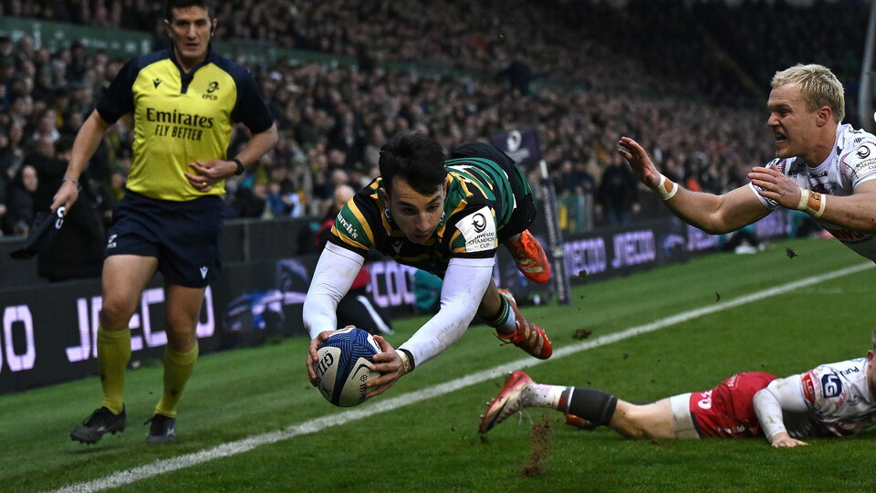 Edoardo Todaro of Northampton Saints