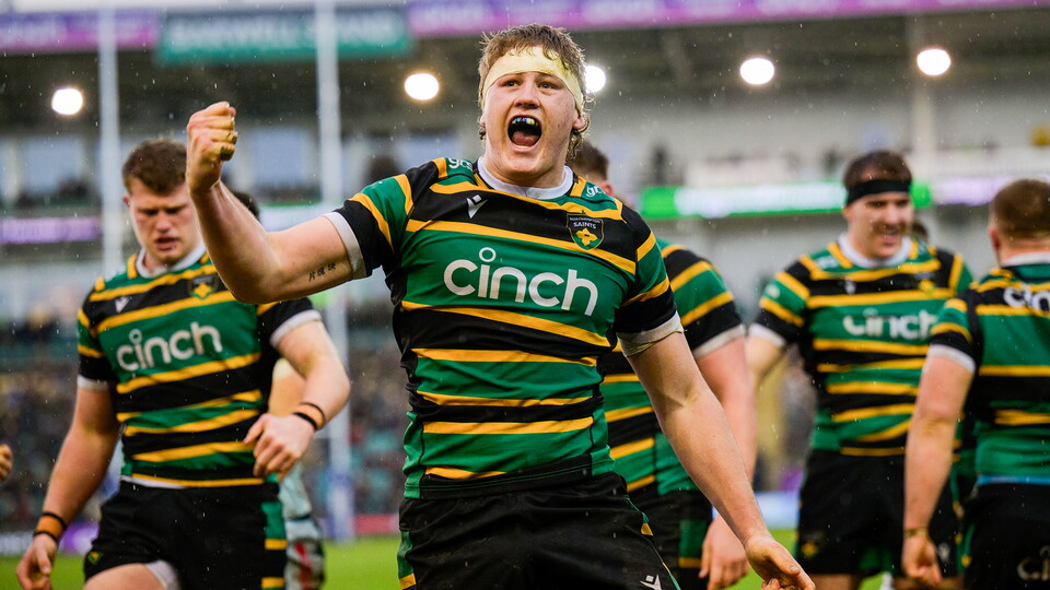 Charlie Ulcoq of Northampton Saints.