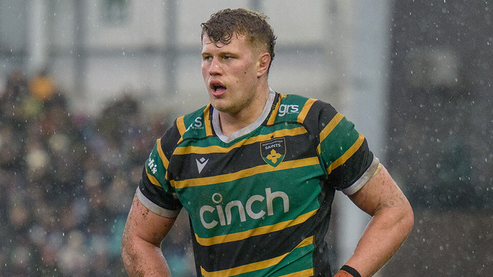 Archie Benson of Northampton Saints.