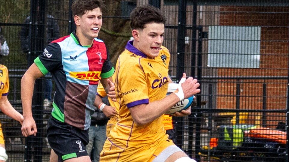 Will Hepher of Northampton Saints Academy.