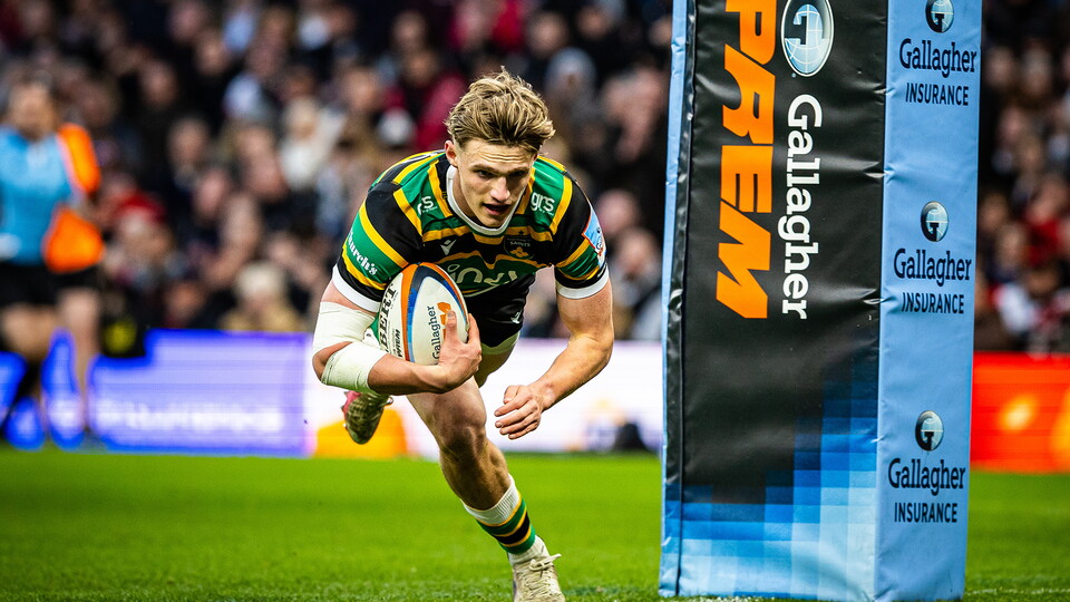 Archie McParland try vs Saracens