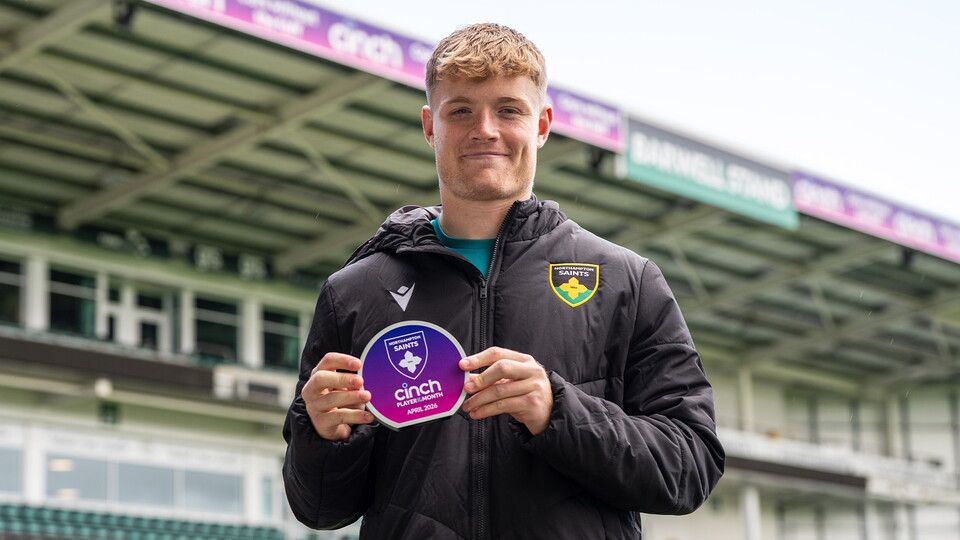 cinch Player of the Month for April, Fin Smith.