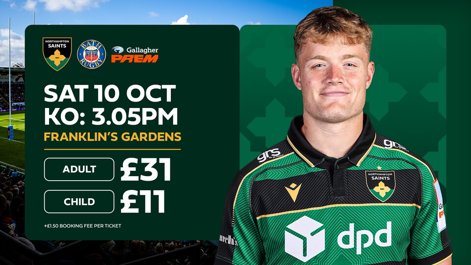 Saints vs Bath Rugby: Tickets on sale now! 