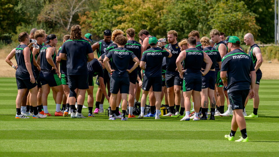 Northampton Saints train at Franklin’s Gardens