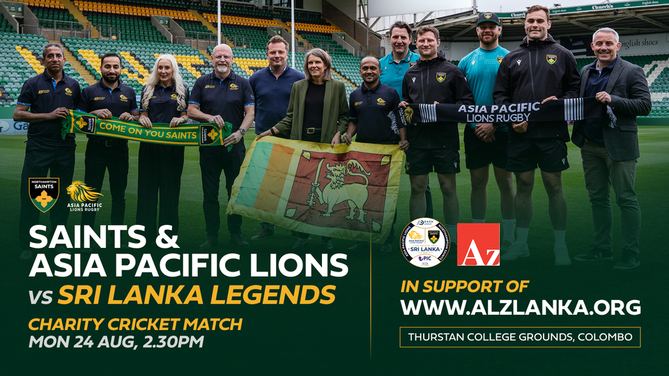 Saints are playing in a charity cricket match in Sri Lanka