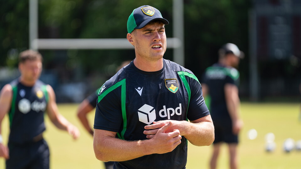 Tommy Freeman of Northampton Saints