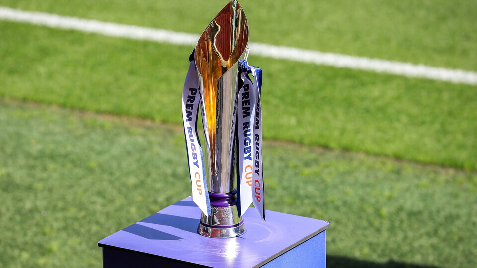 The PREM Rugby Cup trophy