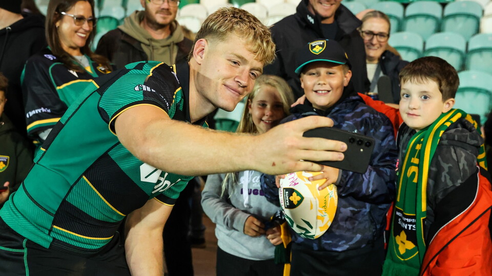 Fin Smith of Northampton Saints