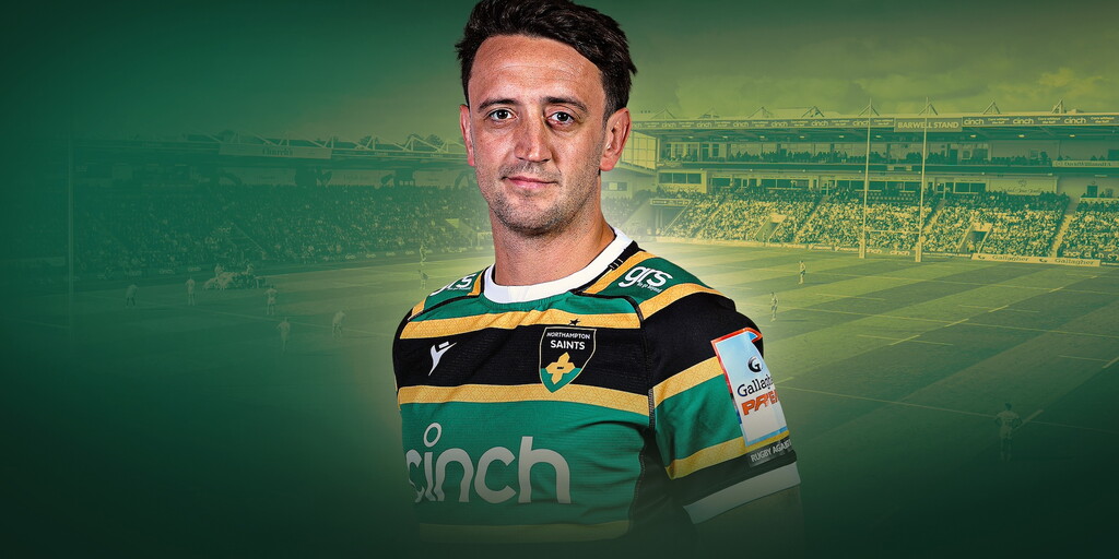 Alex Mitchell in a Northampton Saints portrait